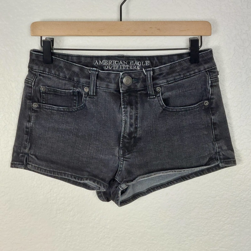 American Eagle 360 Super Stretch Hi-Rise Jean Shorts Women's 6 Pre-Owned